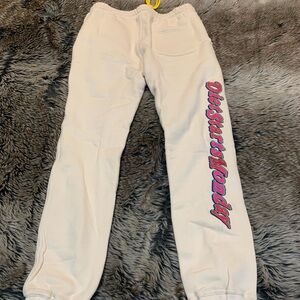 Diet Starts Monday Spellout Sweatpants Cream M